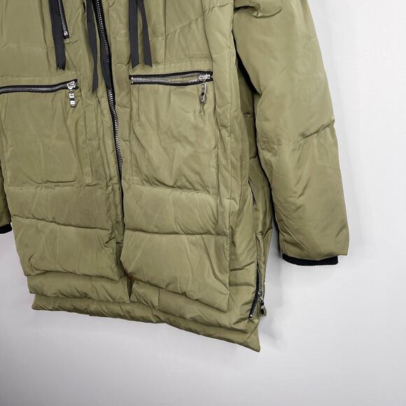 Orolay Womens Medium M Green Thickened Down Jacket Water Resistant Warm Pockets - Picture 3 of 16